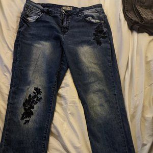 Embroidered Jeans